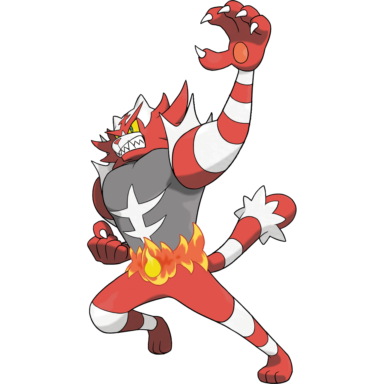 #0727 Shiny Incineroar by ExoticPoke on DeviantArt