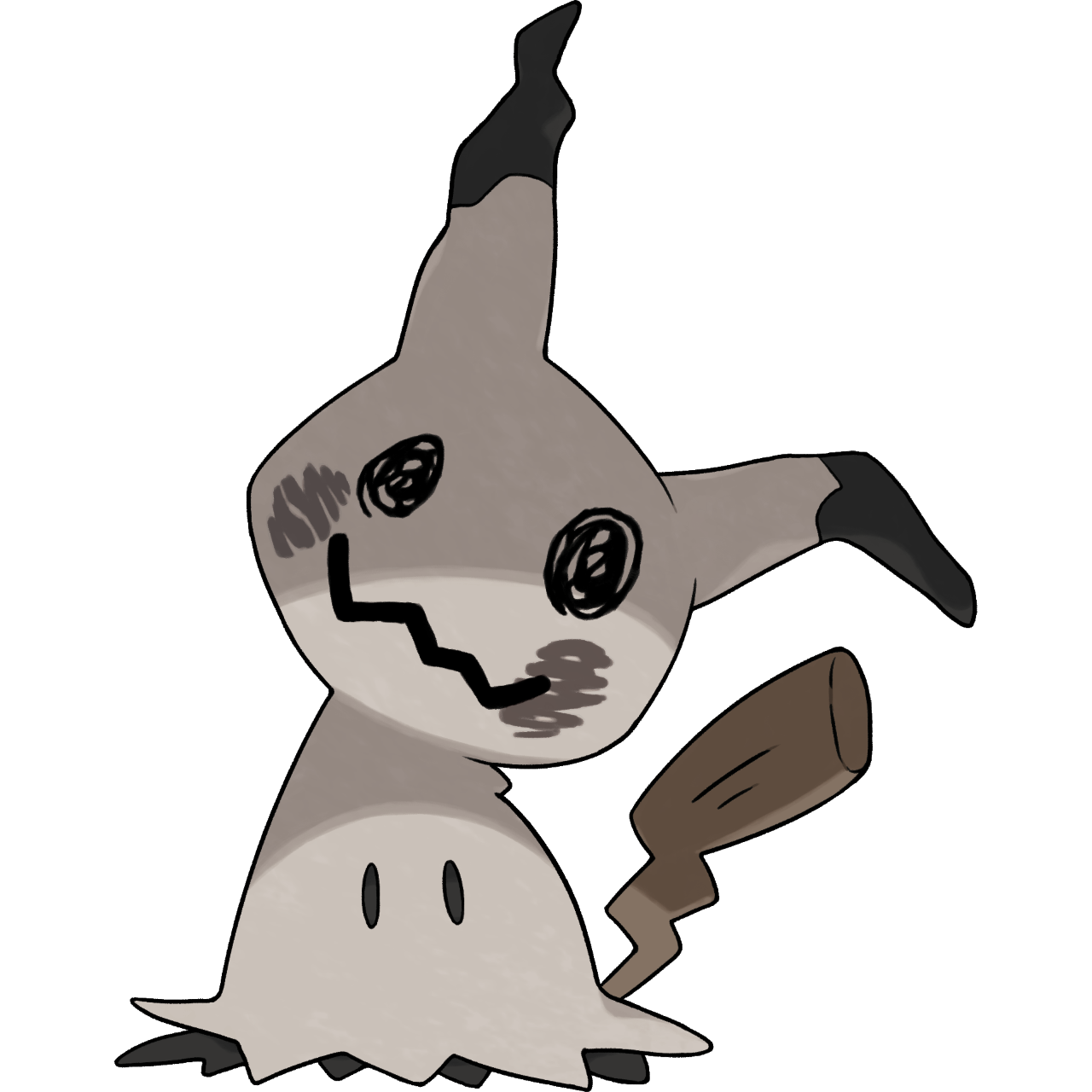 OC] Mimikyu +Shiny Form! : r/pokemon