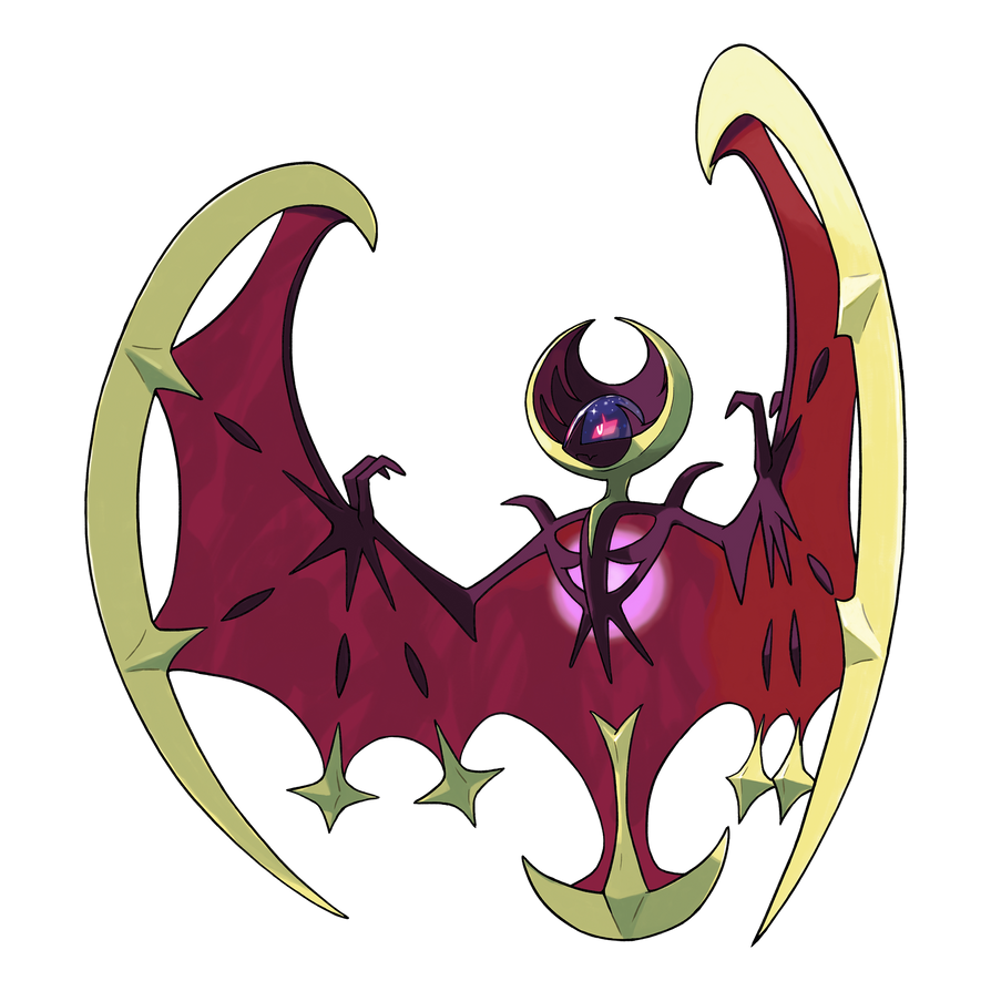 #0792 Shiny Lunala by ExoticPoke on DeviantArt