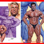 Bodybuilding illustrations: Lou Ferrigno, Yates