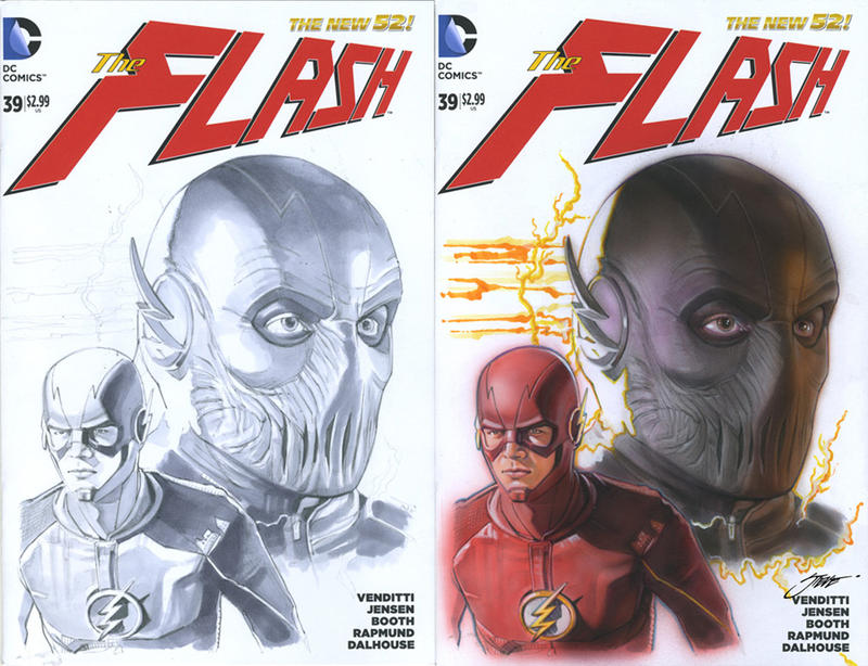 The Flash, with Zoom! Run, Barry, Run! by SteveStanleyArt on DeviantArt