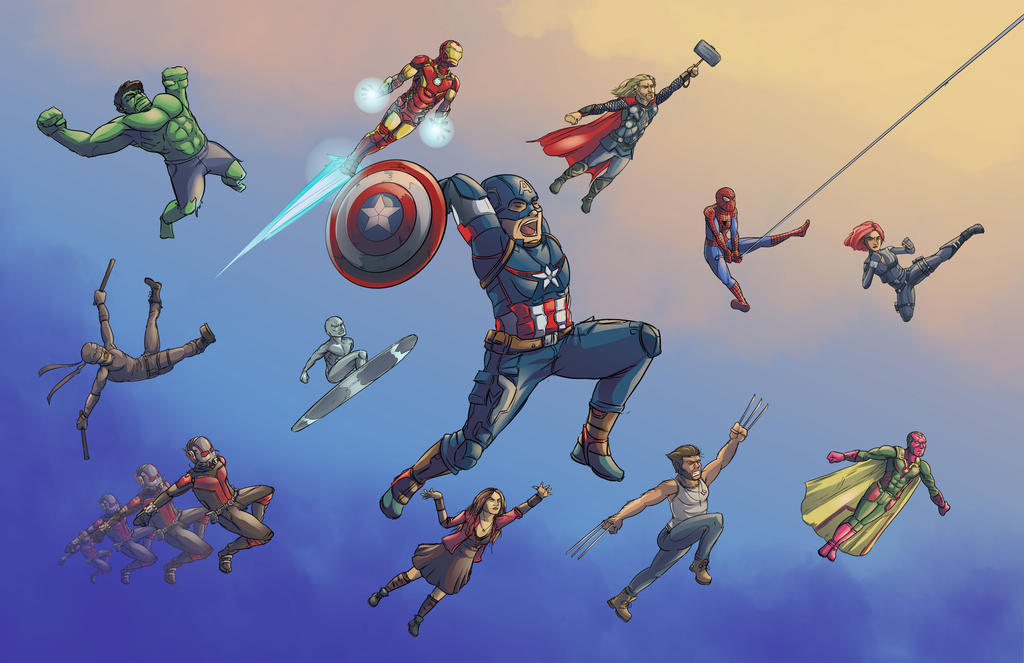 Marvel Heroes by Blcknight285 on DeviantArt