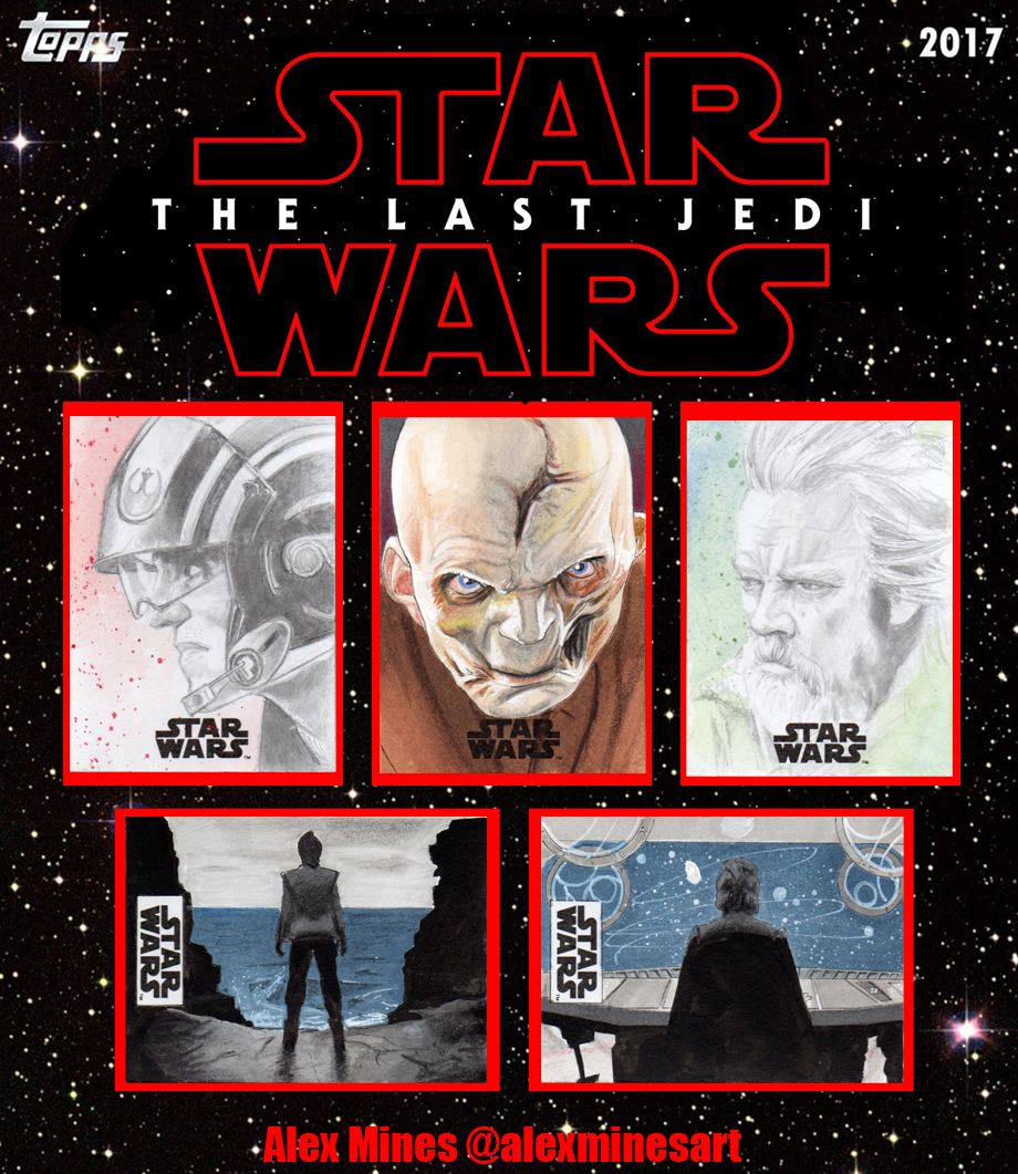 Star Wars - The Last Jedi Topps Artist Returns