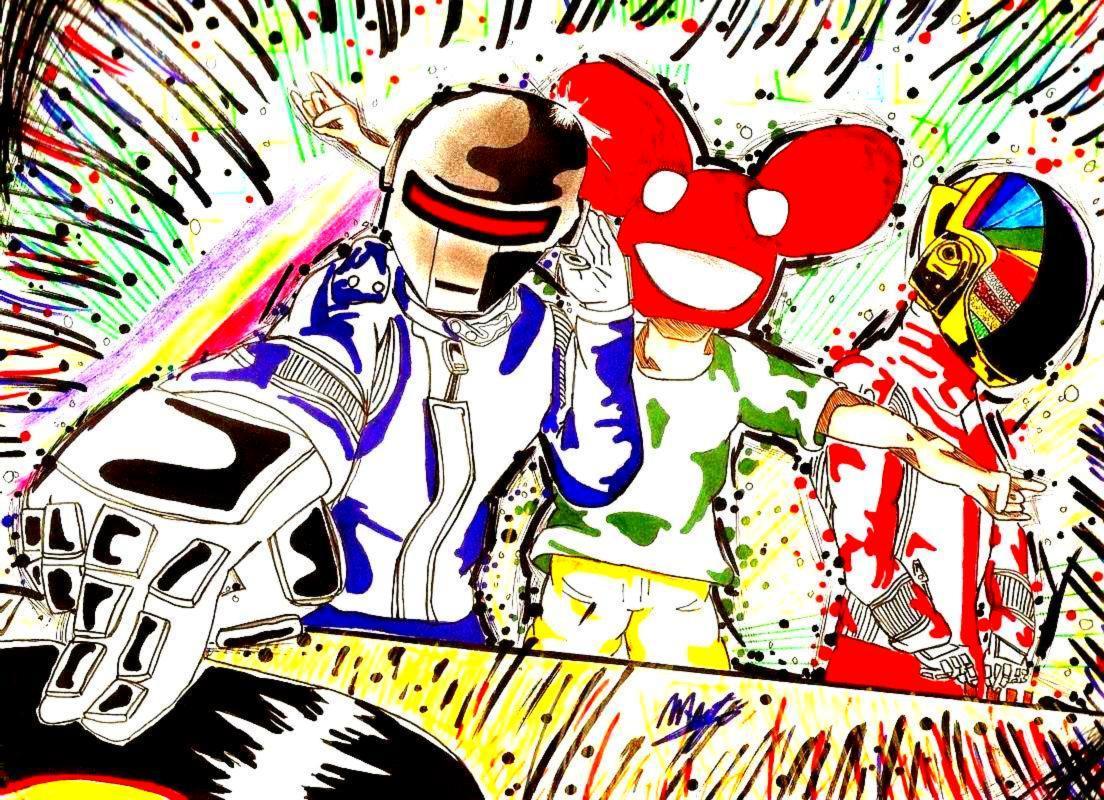 Daft Punk Drawing editted