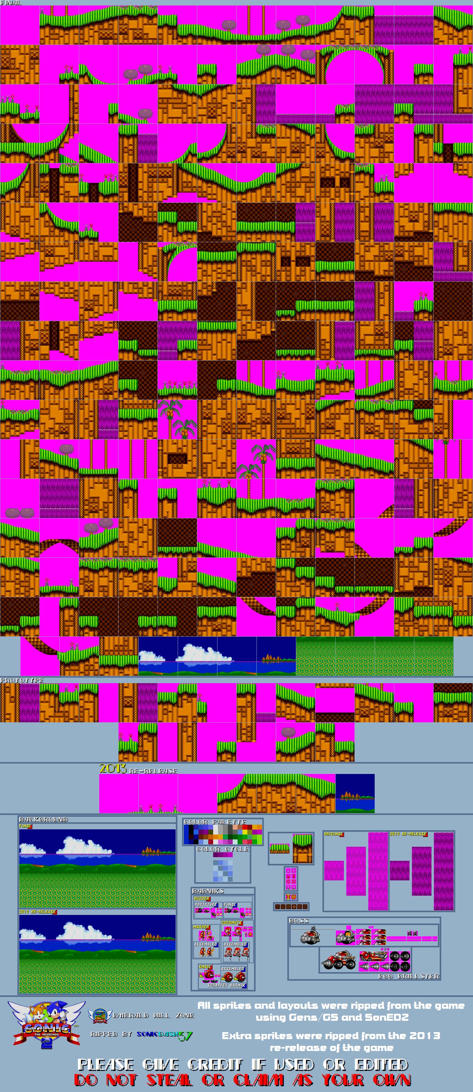 S1MD Green Hill Zone tilesets in S1MDMS style by HidroGeniuns on DeviantArt