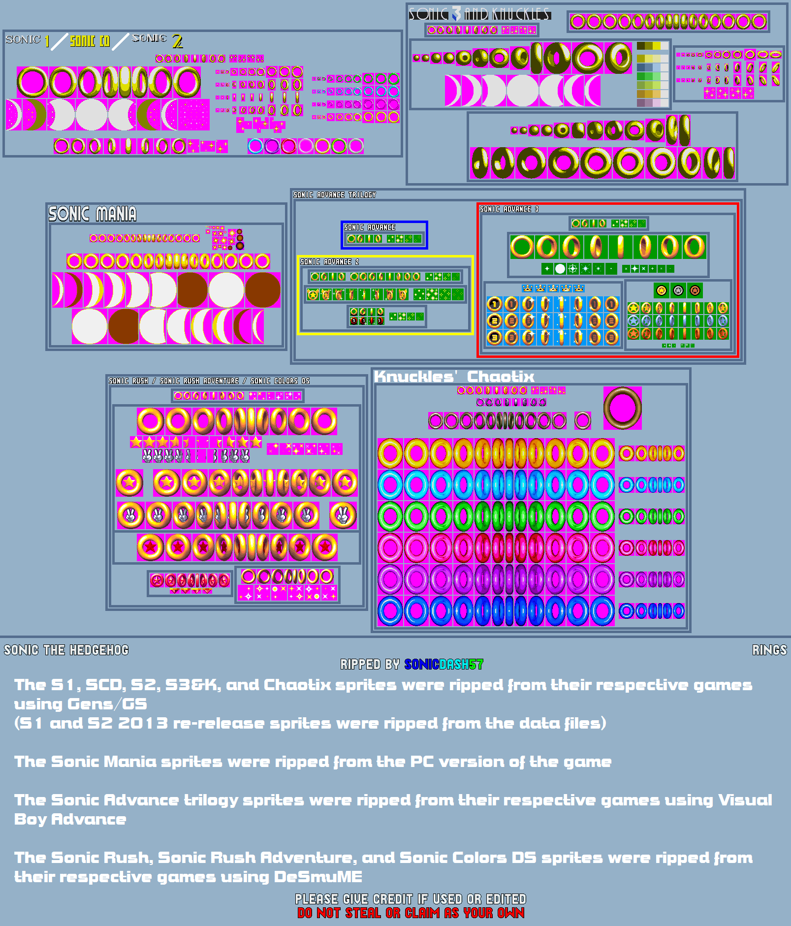 Sonic Rings Evolution Sonic the Hedgehog - Rings by SonicDash57 on DeviantArt