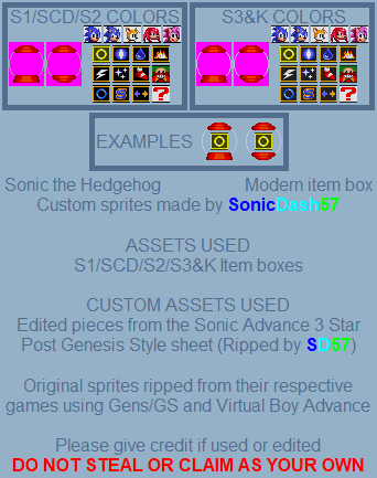 Sonic Items  ~Game Sprite~