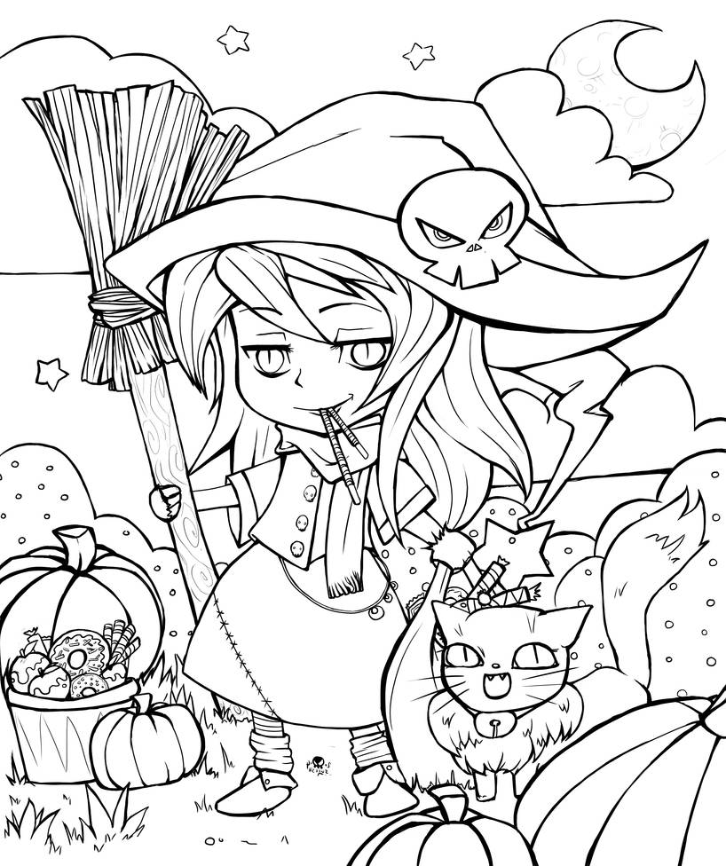 Give-Me-Color 2014 Halloween Colouring Contest by Suiish