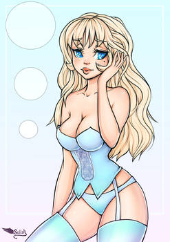 Lingerie Pinup Coloured