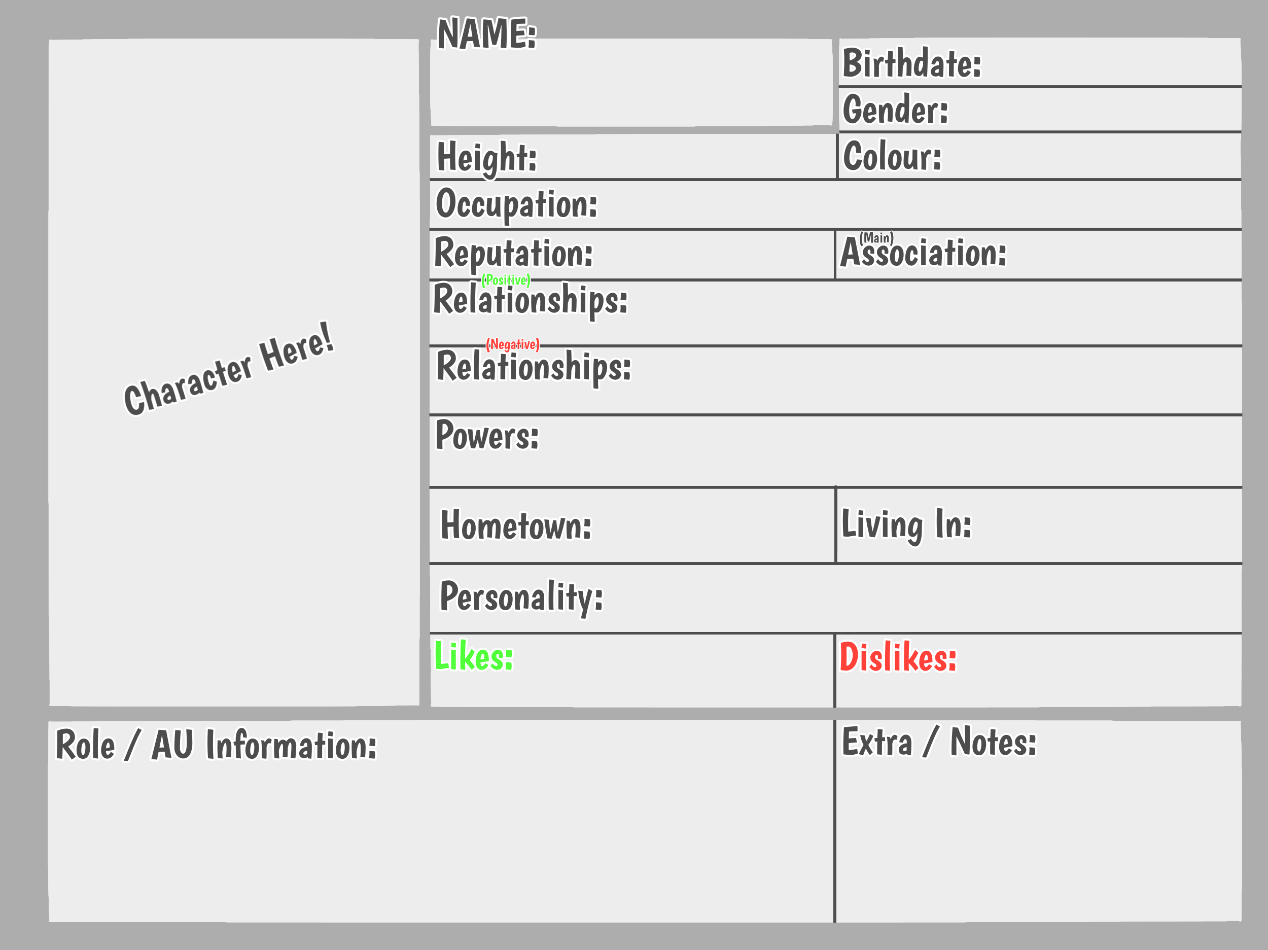 Empty Character Template Free By MintsThoughts On DeviantArt Empty character template free by mintsthoughts on deviantart