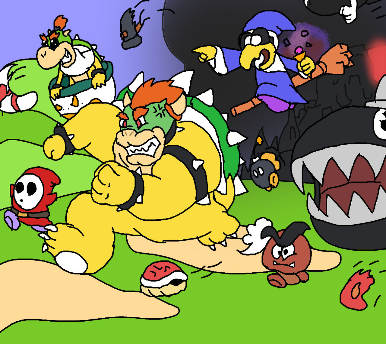 First Koopa Koopa and his troopas by CamCreations213 on DeviantArt