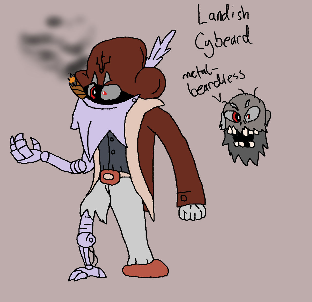 Cybeard Cybeard redesign ref by CamCreations213 on DeviantArt