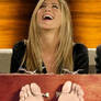 Jennifer Aniston tickled by Emma Roberts 