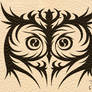 Commission - Owl Tribal Tattoo