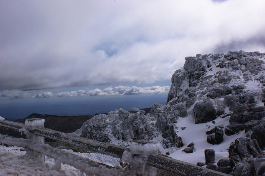 Clouds beyond the ice