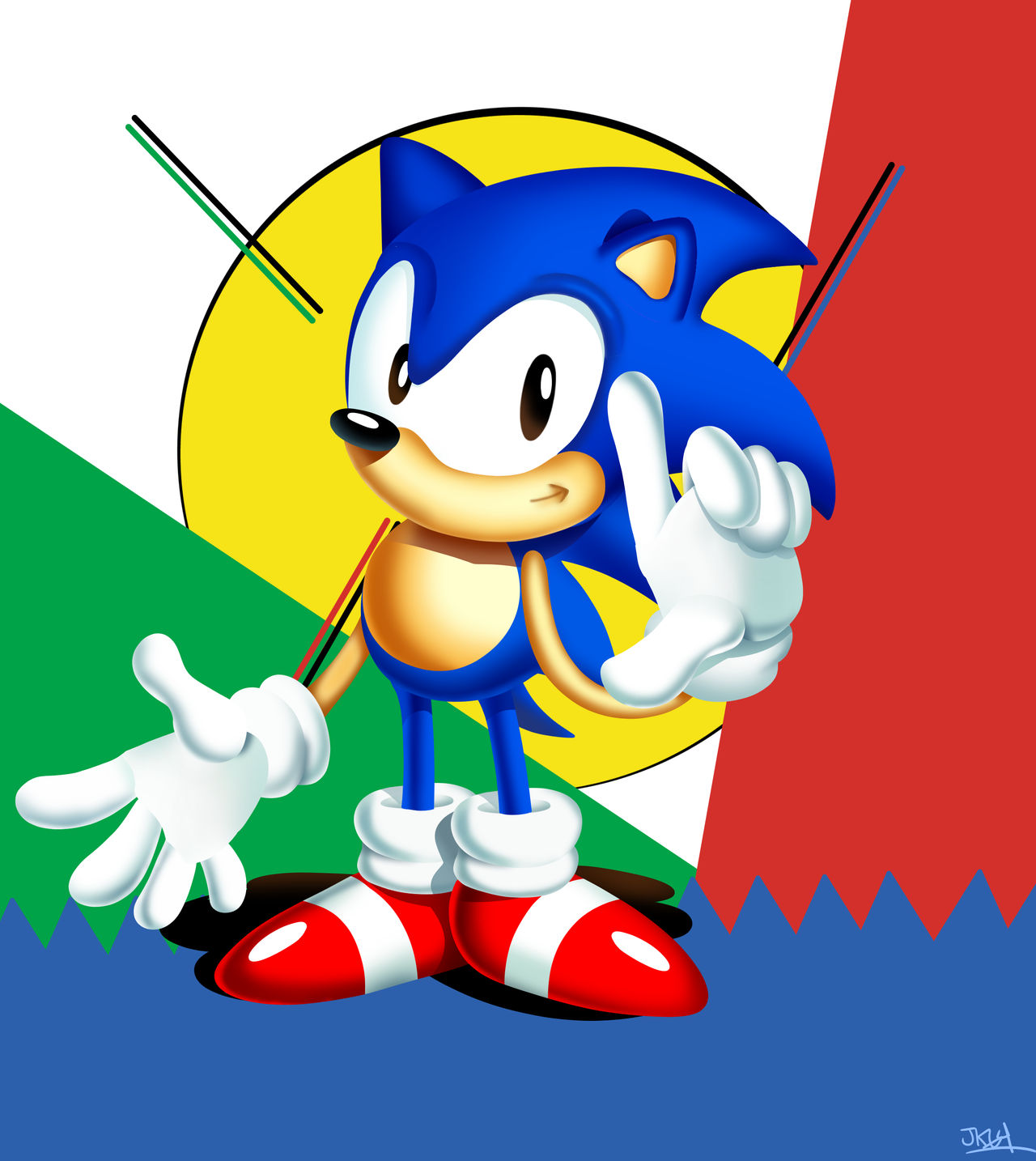 Classic Sonic fanart (old art) by ChinguTheLovingExe on DeviantArt