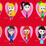 Cartoon cartoon girls Valentine's day two