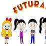 7 cartoon girls and a boy joins Futurama