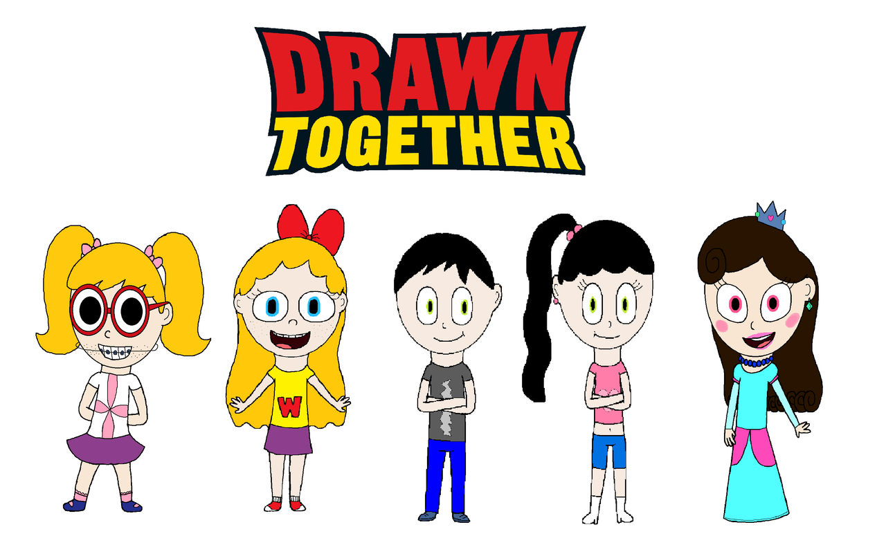 4 cartoon girls and a boy joins Drawn Together