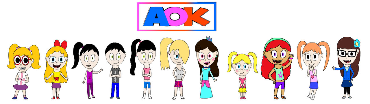 10 Cartoon girls and a boy joins AOK