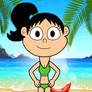 Debbie went to beach