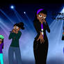 Carmen and her friends sing together