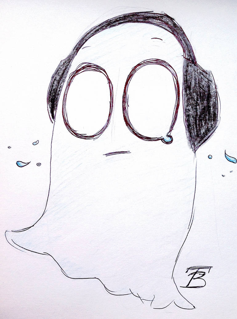 Sad Ghost (Napstablook) by ToksinBlak on DeviantArt