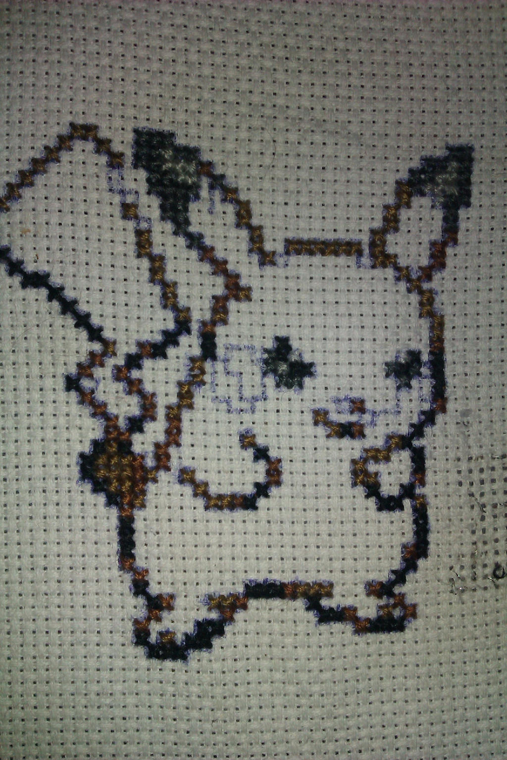 Pikachu Cross Stitch WIP 2