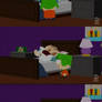 Kyle tucking Cartman in bed.