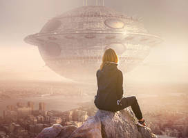 A girl and a space