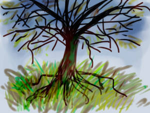 Just a sketch of a tree on iPad by NDHren