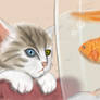 Kitty N Goldfish