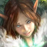 Magic elven girl
