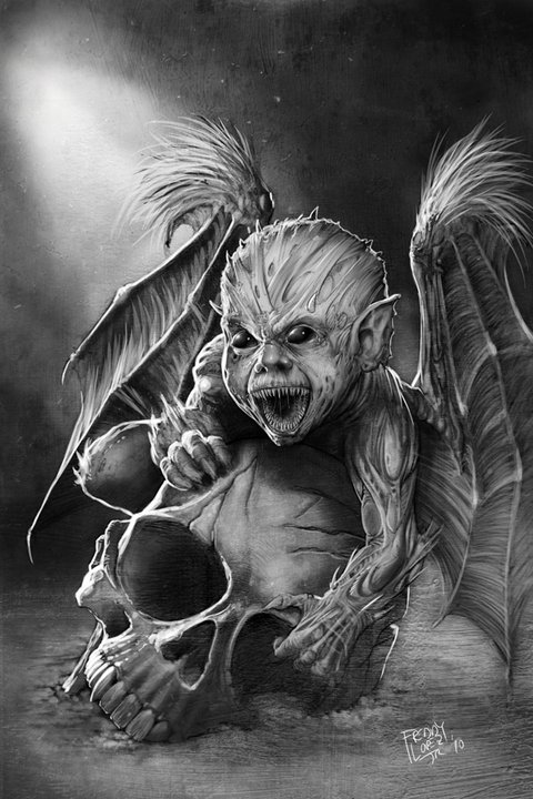 Lovecraft: Baby Demon-Painted