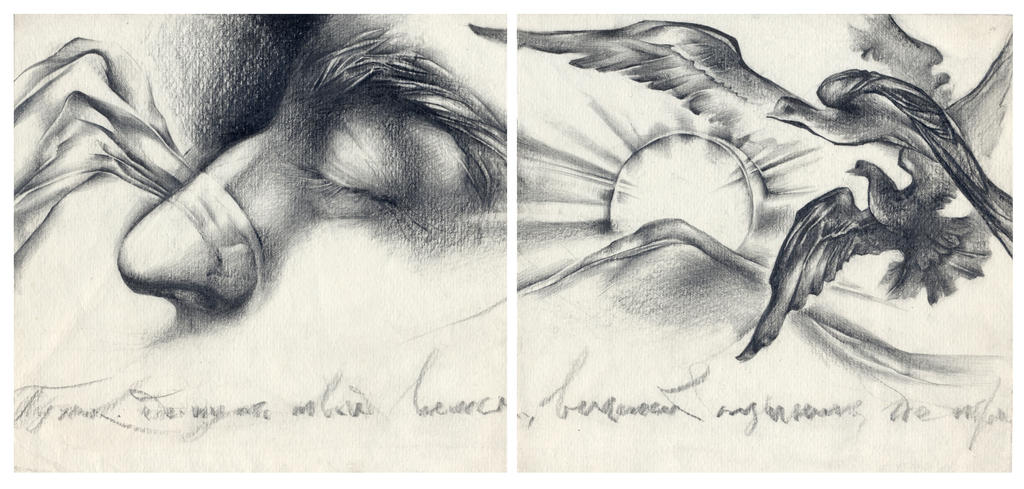 The sunrise of wayfarer. Diptych by OlgaSternik The sunrise of wayfarer. Diptych by OlgaSternik