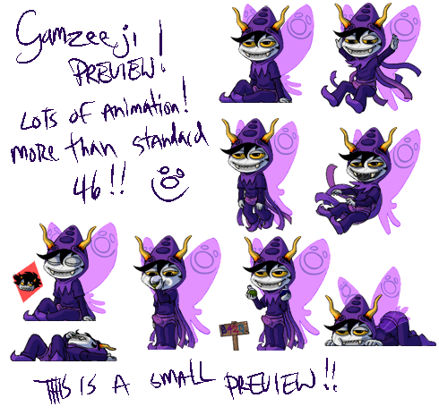 Gamzeeji - Cod Tier Gamzee Shimeji by ippylovesyou
