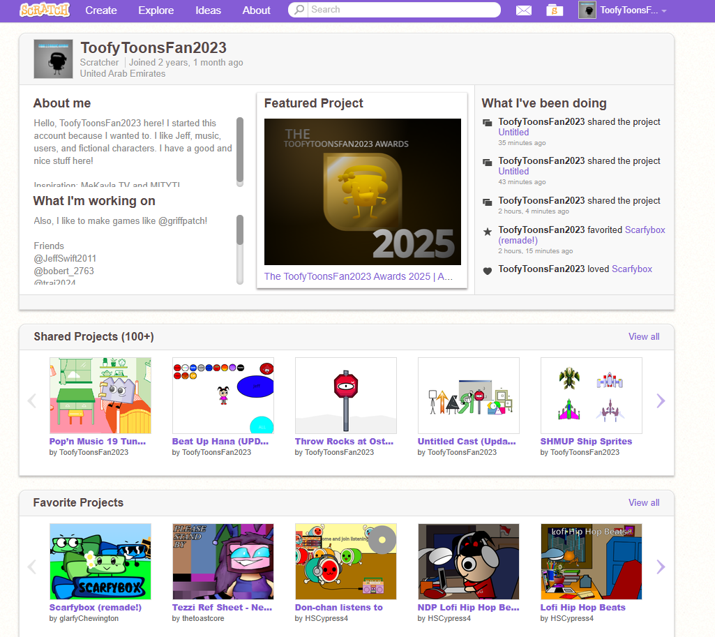 My Cool Account On Scratch! by ToofyToonsFan2023 on DeviantArt