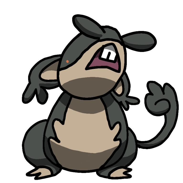 Alolan Rattata, #019 by SockMonkeyEnthusiast on DeviantArt
