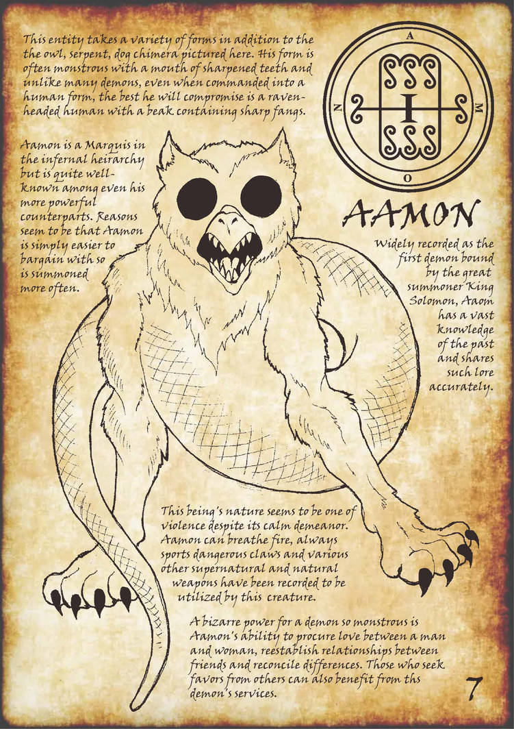DEMON ART CHALLENGE - 7 - Aamon by Eggplantm on DeviantArt