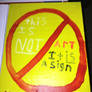 this is not art it is a sign oil painting canvas