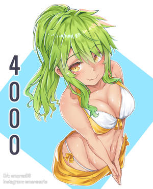 [Speed paint] 4000+ watchers ft. Natsume-chan by emarexarts