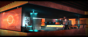 Near Future Interior SciFi Concept Art 03