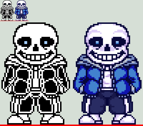 A Sans Battle Sprite by Eriktayl0r on DeviantArt