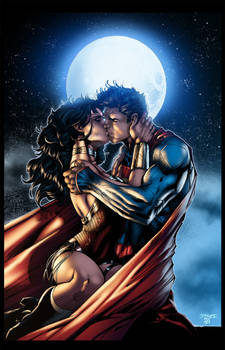 Superman/Wonder Woman - by Jim Lee/Inkist - Colors