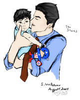 Papa Stark and Little Tony