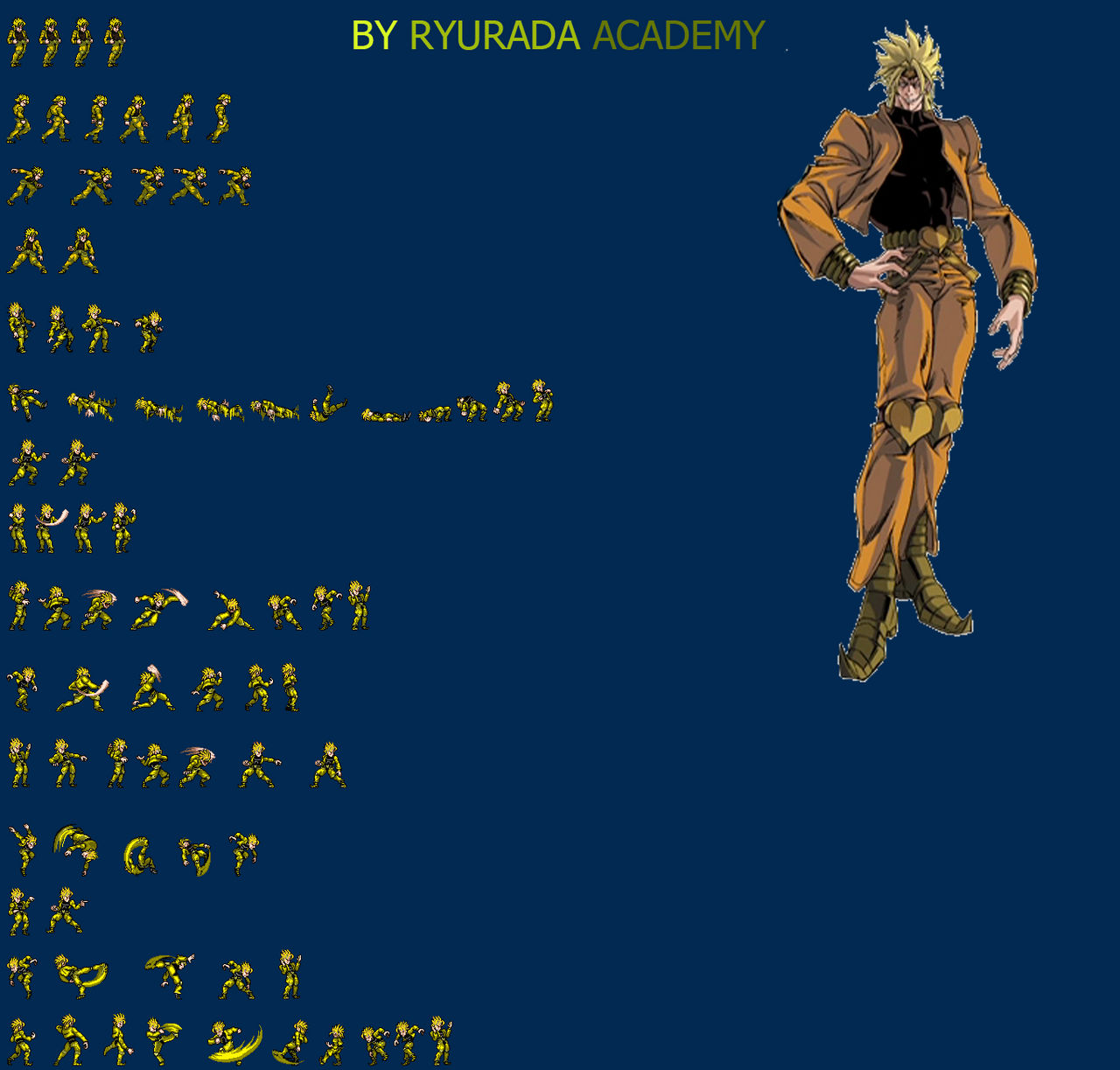 Dio Ova 1993 Sprite Sheet Jus by ryudara323 on DeviantArt
