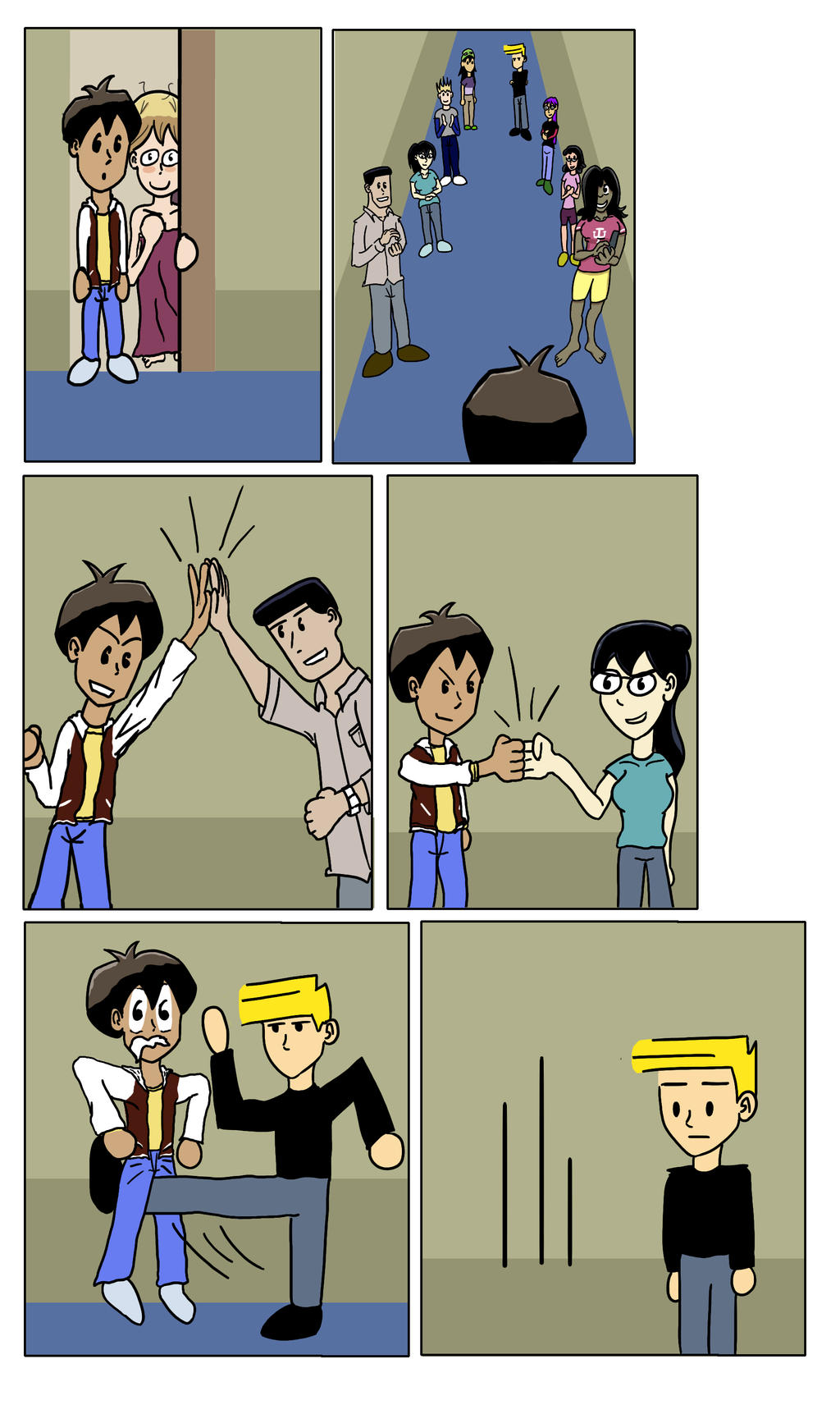 Dumbing of Age fanart - Crowd goes Wild by Sazazezer