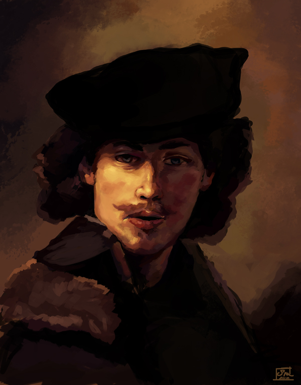 Rembrandt Self Portrait Study