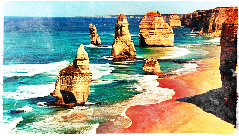 Twelve Apostles on Australian Coast