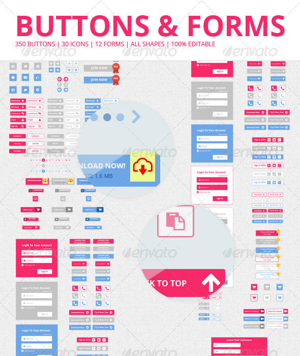 Buttons and Forms by JamesRuthless on DeviantArt